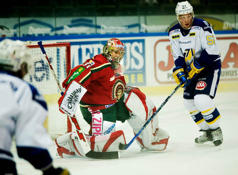 Mika Hannula och Joel Gistedt, målvakt