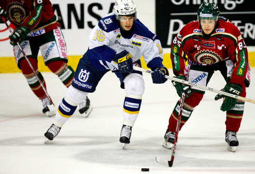 HV71:s Jens Svensson och Frölundas Johan Fransson