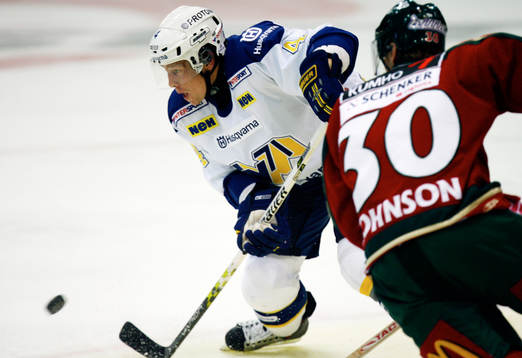 Johan Åkerman, HV71 och  Jonas Johnson, Frölunda