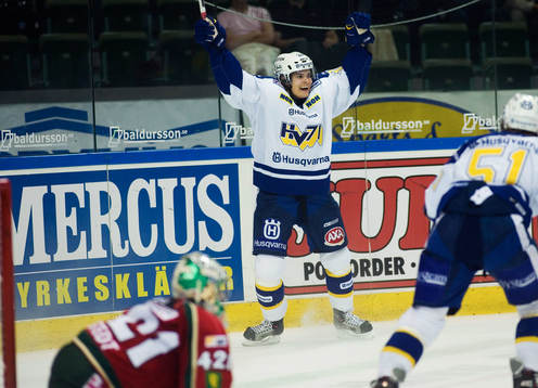 Jubel, glädje, Timo Vertala, HV71.  Joel Gistedt,