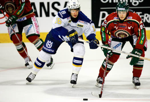 Jens Svensson, HV71 och  Johan Fransson, Frölunda