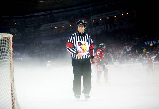 Patrik Sjöberg, domare, dimma
