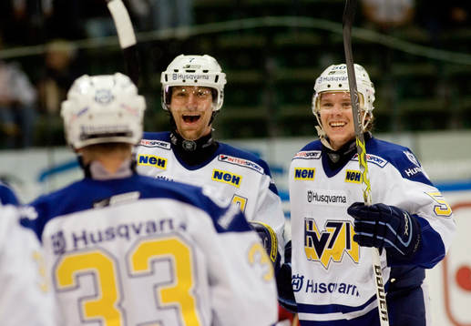 Jubel, glädje, Per Gustafsson och Andreas Jämtin, HV71