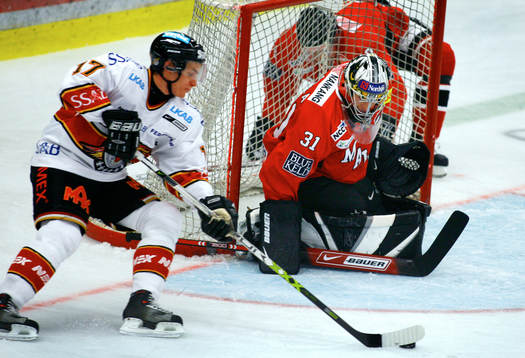 Fredrik Hynning, Luleå och Gustaf Wesslau, målvakt, Malmö