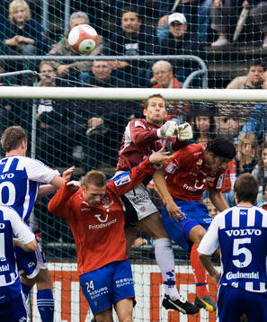 Daniel Andersson, målvakt, Helsingborg var duktig