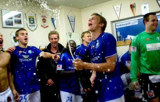 Emil Mårtensson jublade. Trelleborg till Allsvenskan