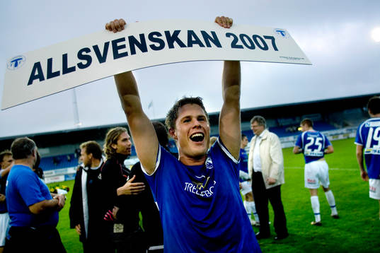 Trelleborg till Allsvenskan. Dennis Melander jublade