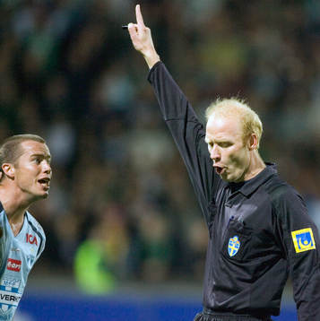 Daniel Andersson, Malmö och Jonny Ahlvin, domare