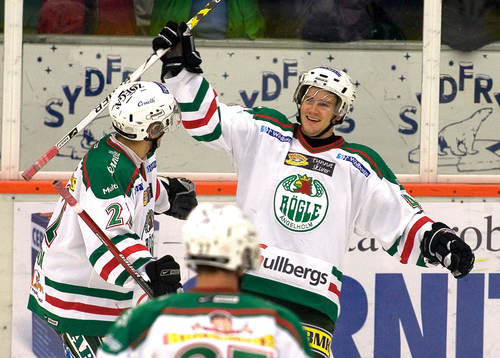 Ishockey. Allsvenskan. Rögle - Västerås. Andreas