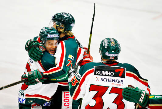 Steven Kariya, Frölunda, Tomi Kallio och Martin Cibak,