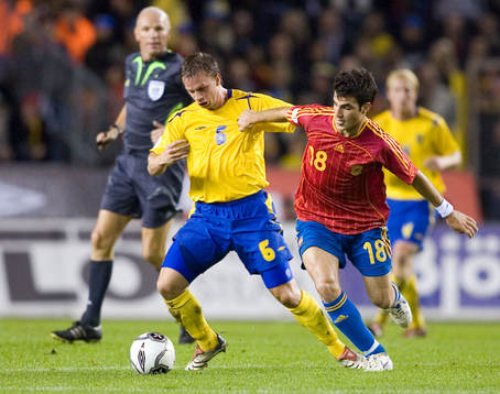 Tobias Linderoth, Sverige och Cesc Fabregas, Spanien
