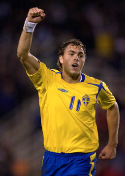 Johan Elmander, Sverige, jubel