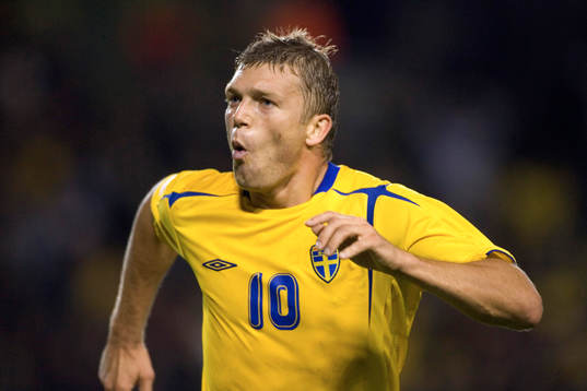 Marcus Allbäck, Sverige, jubel