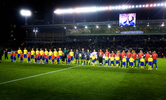 Laguppställning, Sverige och Spanien på Råsunda