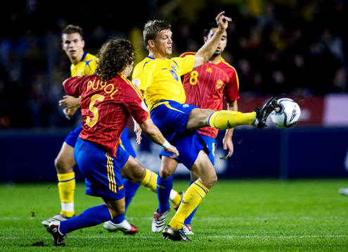 Carles Puyol, Spanien och Marcus Allbäck, Sverige