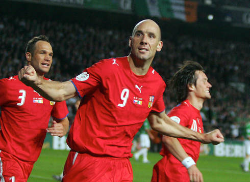 Jan Koller, Tjeckien, jubel