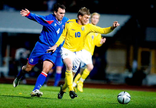 Marcus Allbäck, Sverige och Arnar Vidarsson, Island