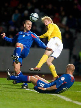 Petter Hansson, Sverige och Ivar Ingimarsson och Gretar