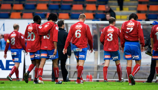 Öster fr v. Peter Wibrån, Teafore Bennett, Marco Da