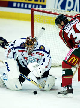 Roman Cechmanek, Linköping (Målvakt) och Jonas Johnson,
