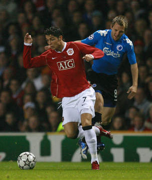 Fotboll, UEFA Champions League, Manchester United v FC