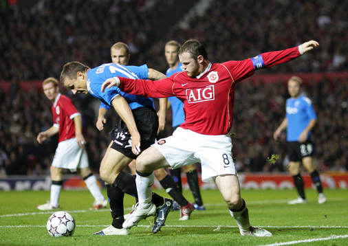 Fotboll, UEFA Champions League, Manchester United v FC