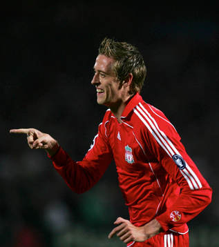 Peter Crouch, Liverpool, jubel, glädje