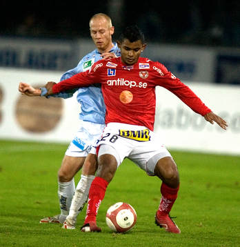 Fotboll. Svenska Cupen. Kalmar - Gefle. Ari da Silva