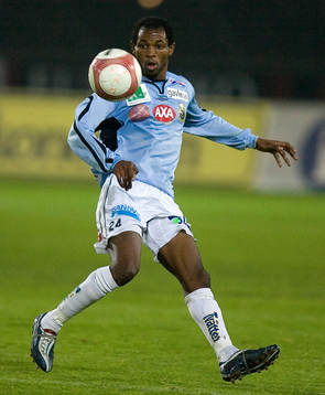 Fotboll. Svenska Cupen. Gefle. Rene Makondele