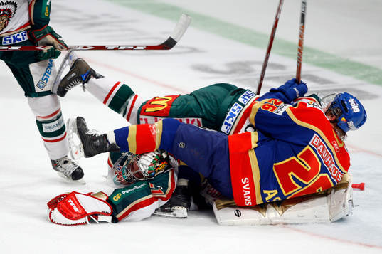 Joel Gistedt, Frölunda (Målvakt) ligger underst i högen