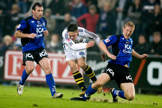 Hans Mattisson, och Peter Larsson, Halmstad stoppar Miran