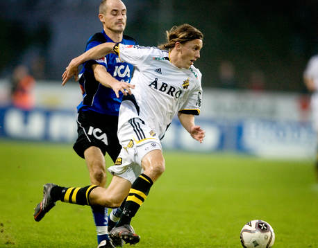 Mattias Moström, AIK och Magnus Arvidsson, Halmstad
