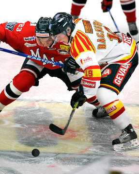 Nicklas Bäckström, Brynäs och Mikael Wahlberg, Malmö