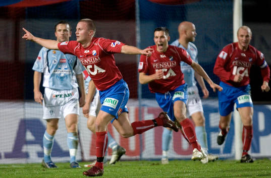2-1 inhopparen Daniel Svensson. Jubel