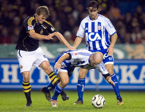 Nklas Sandberg, AIK, Jonas Walllerstedt och George Mourad,