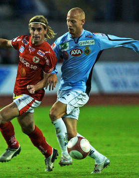 Cesar Santin, Kalmar och Mathias Woxlin, Gefle