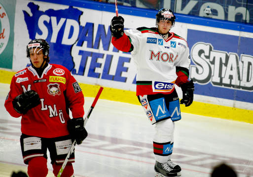 Miroslav Blatak, Mora, gjorde 2-0, jubel. Depp av Malmö
