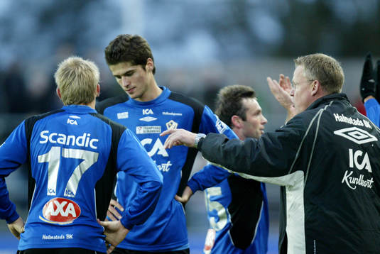 Janne Andersson, tränare, Halmstad, Ajsel Kujovic och