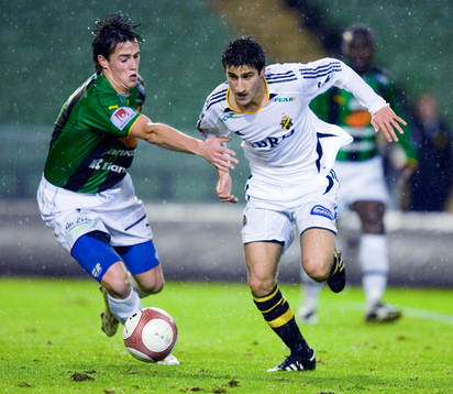 Andreas Tobiasson, GAIS och Gabriel Özkan, AIK