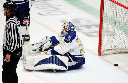 Erik Ersberg, målvakt HV71 deppar