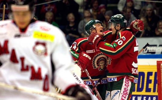 Niklas Andersson och Jonas Johnson, Frölunda, Jubel