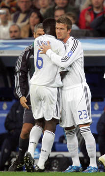 David Beckham, byts in