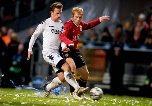 Paul Scholes, Manchester United och Tobias Linderoth,
