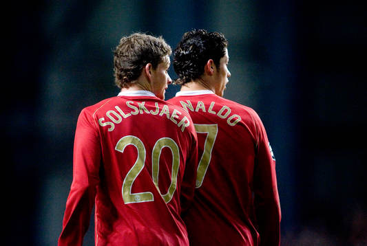 Ole Gunnar Solskjaer och Cristiano Ronaldo, Manchester