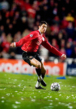 Fotboll, Champions League, Cristiano Ronaldo, Manchester
