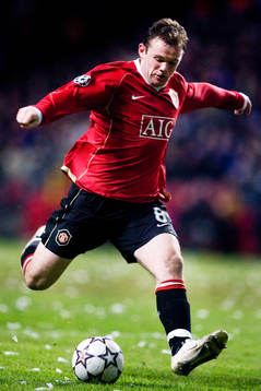 Fotboll, Champions League, Wayne Rooney, Manchester United