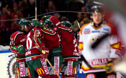 Ishockey, Elitserien, Frölunda - Brynäs, Jubel Frölunda