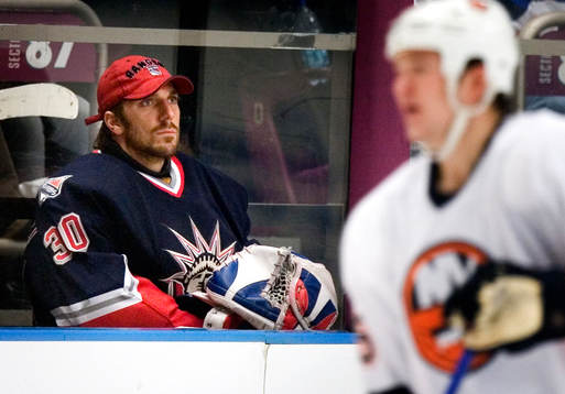 Henrik Lundqvist, målvakt, bänkad