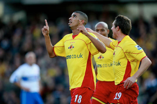 Hameur Bouazza, Watford, jubel