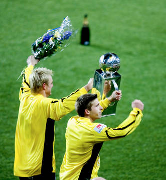 Guldjubel, Mathias Svensson och Anders Svensson. Med